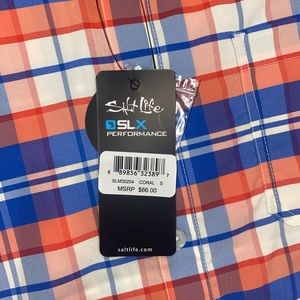 Salt Life Fishing Shirt Mens Size Small. NEW $66.00 Perfomance